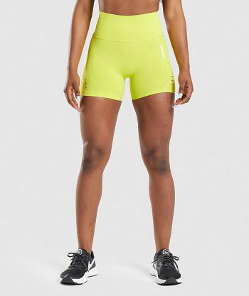 Pantalones Cortos Gymshark Energy Seamless Mujer Amarillo | CO 2754QMA